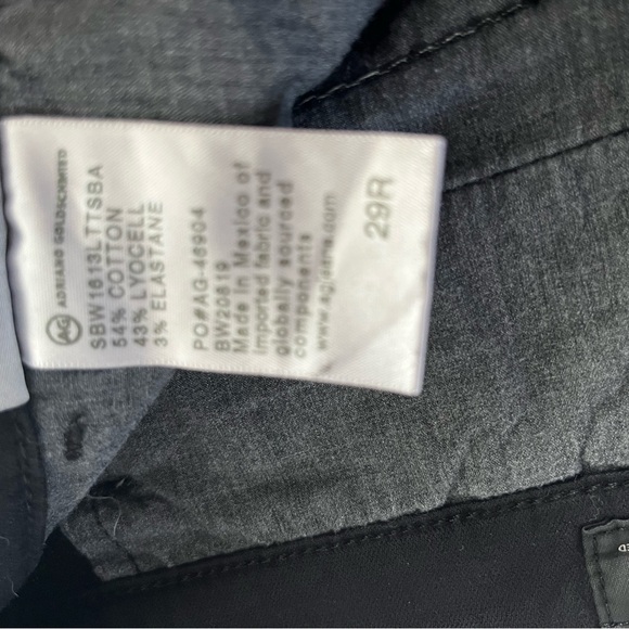 AG Adriano Goldschmied Black Pants Size 29R - Picture 7 of 8